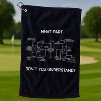 Funny Chemical Engineer Shirts Chemical Engineering Golf Towel thumb 1