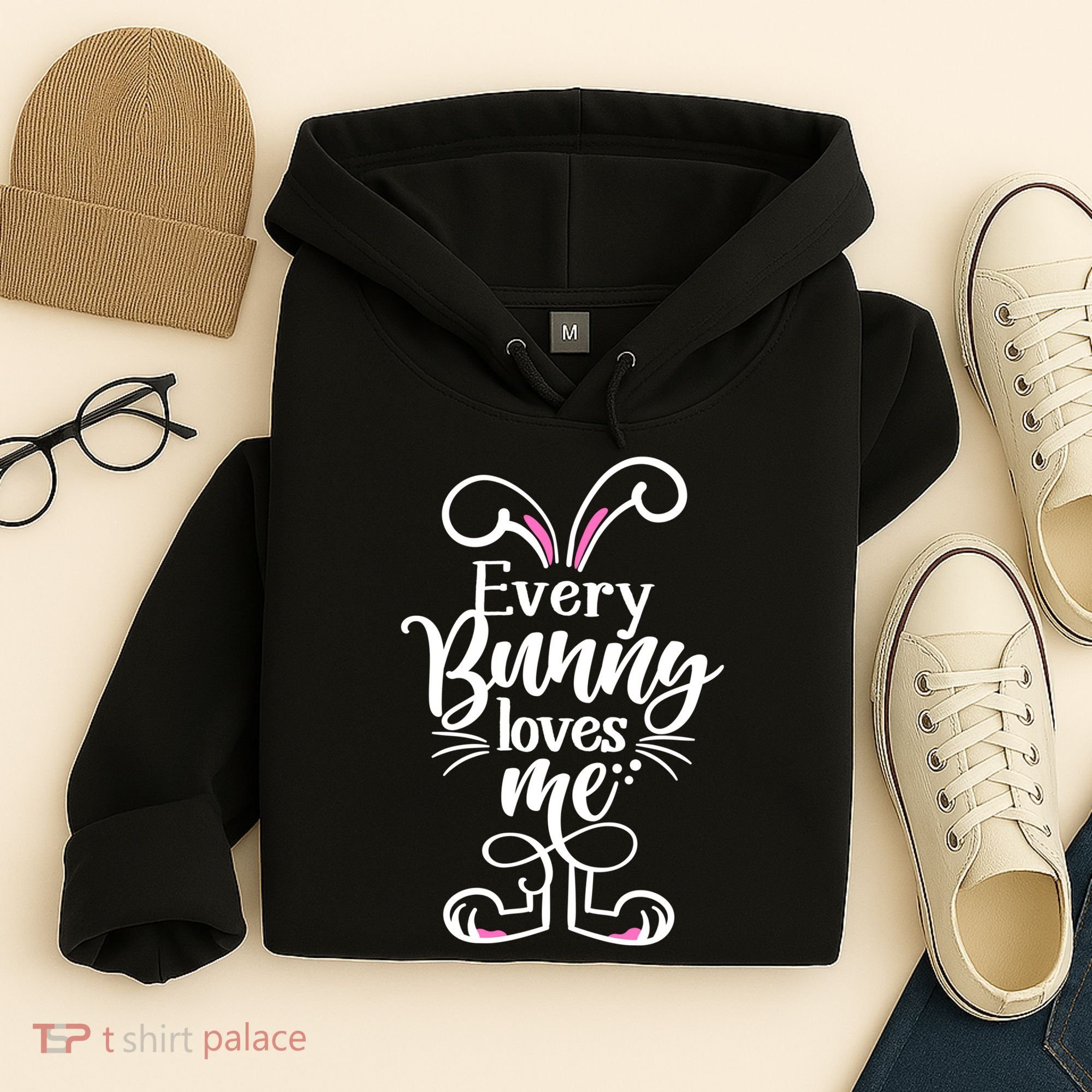 Funny Cute Easter Every Bunny Loves Me Hoodie