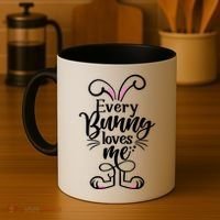 Funny Cute Easter Every Bunny Loves Me Coffee Mug thumb 4