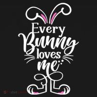 Funny Cute Easter Every Bunny Loves Me Pajama Set thumb 2