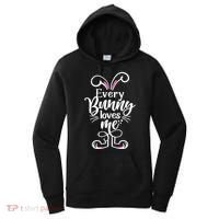 Funny Cute Easter Every Bunny Loves Me Women's Hoodie thumb 0