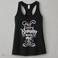 Funny Cute Easter Every Bunny Loves Me Women's Tank Top thumb 3