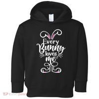 Funny Cute Easter Every Bunny Loves Me Toddler Hoodie thumb 0