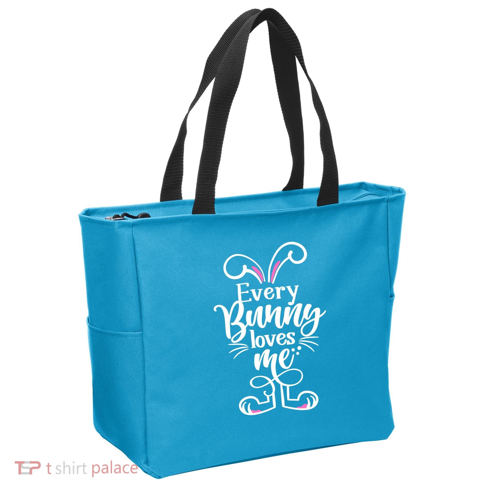Funny Cute Easter Every Bunny Loves Me Tote Bag