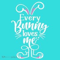 Funny Cute Easter Every Bunny Loves Me Tote Bag thumb 4