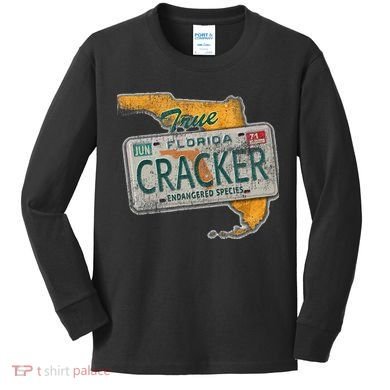 Florida Cracker Endangered Species Florida Native Kids Long Sleeve Shirt