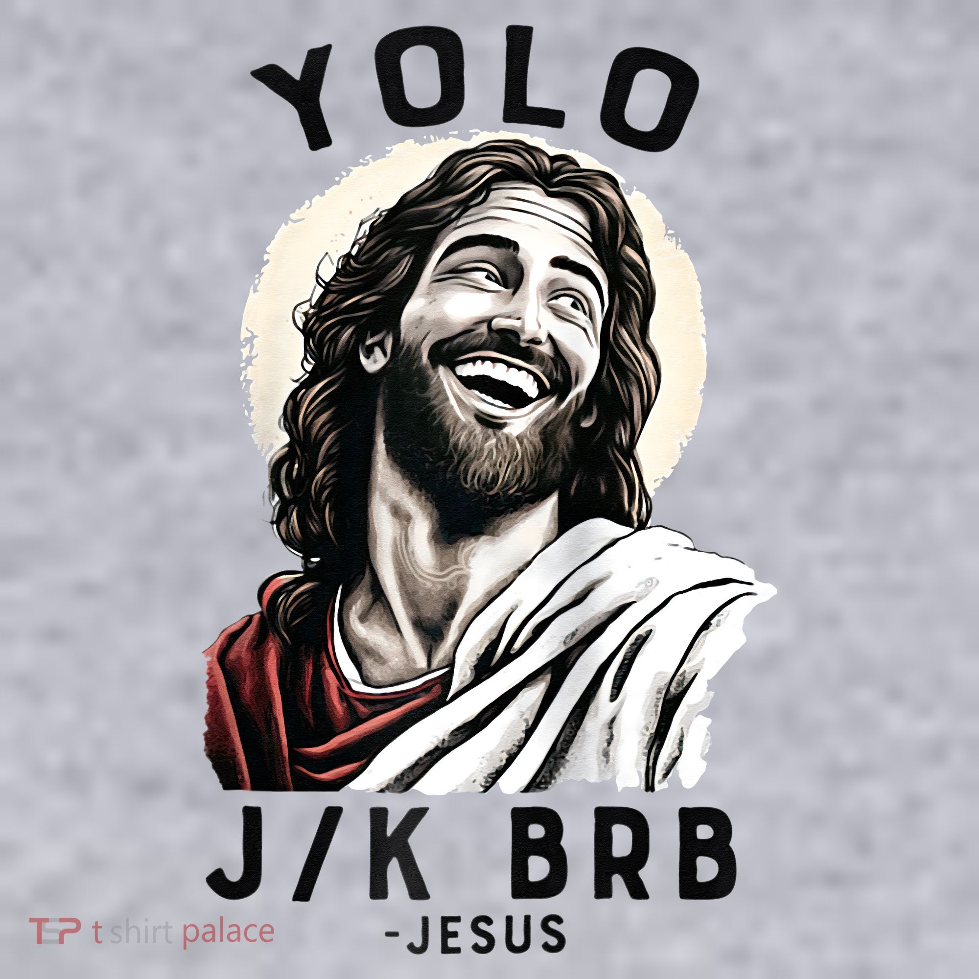 Funny Christian Easter Jesus YOLO JK BRB Raglan Women's Sweatshirt