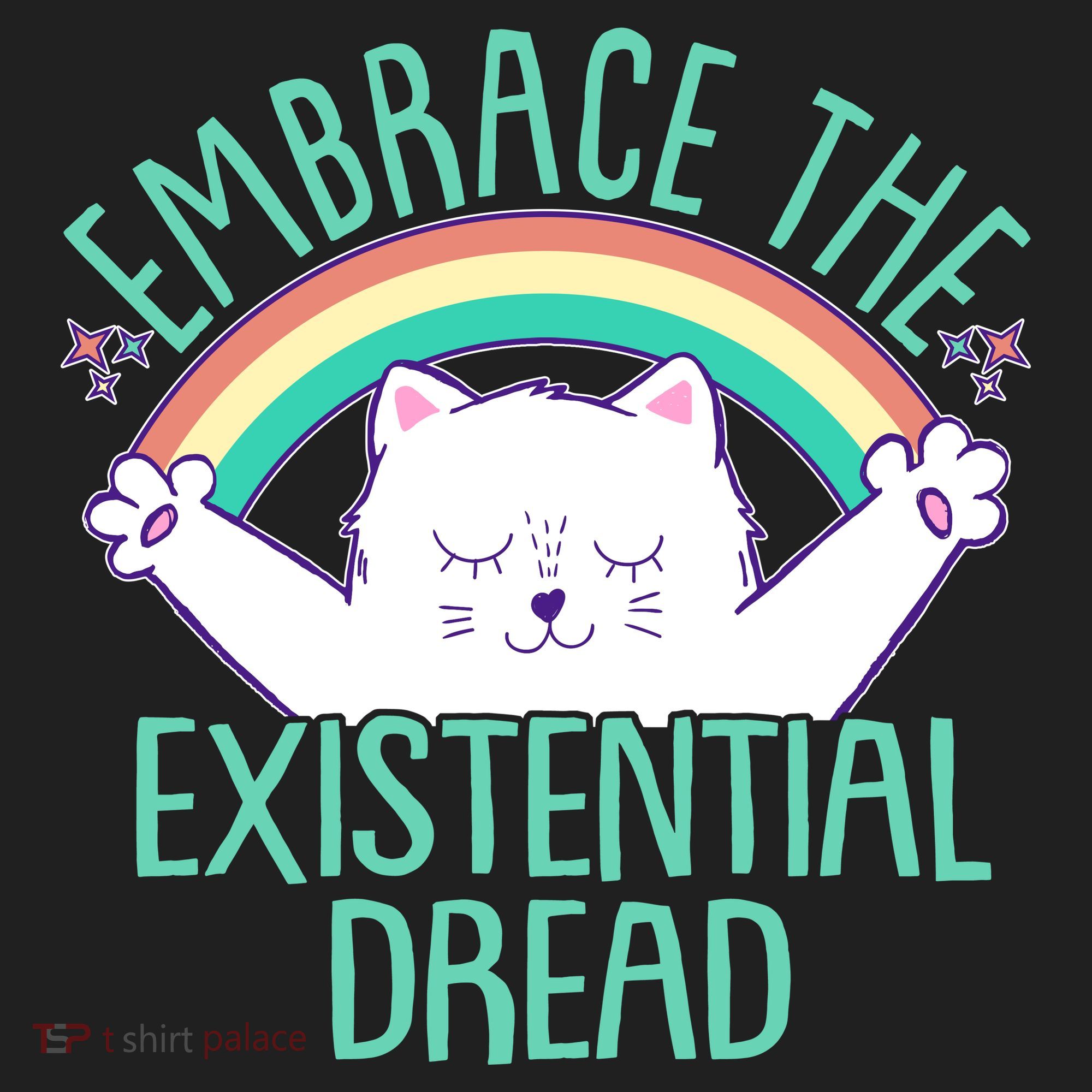 Funny Cat Embrace The Existential Dread Women's Sweatshirt
