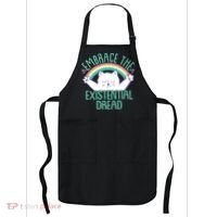 Funny Cat Embrace The Existential Dread Apron thumb 0
