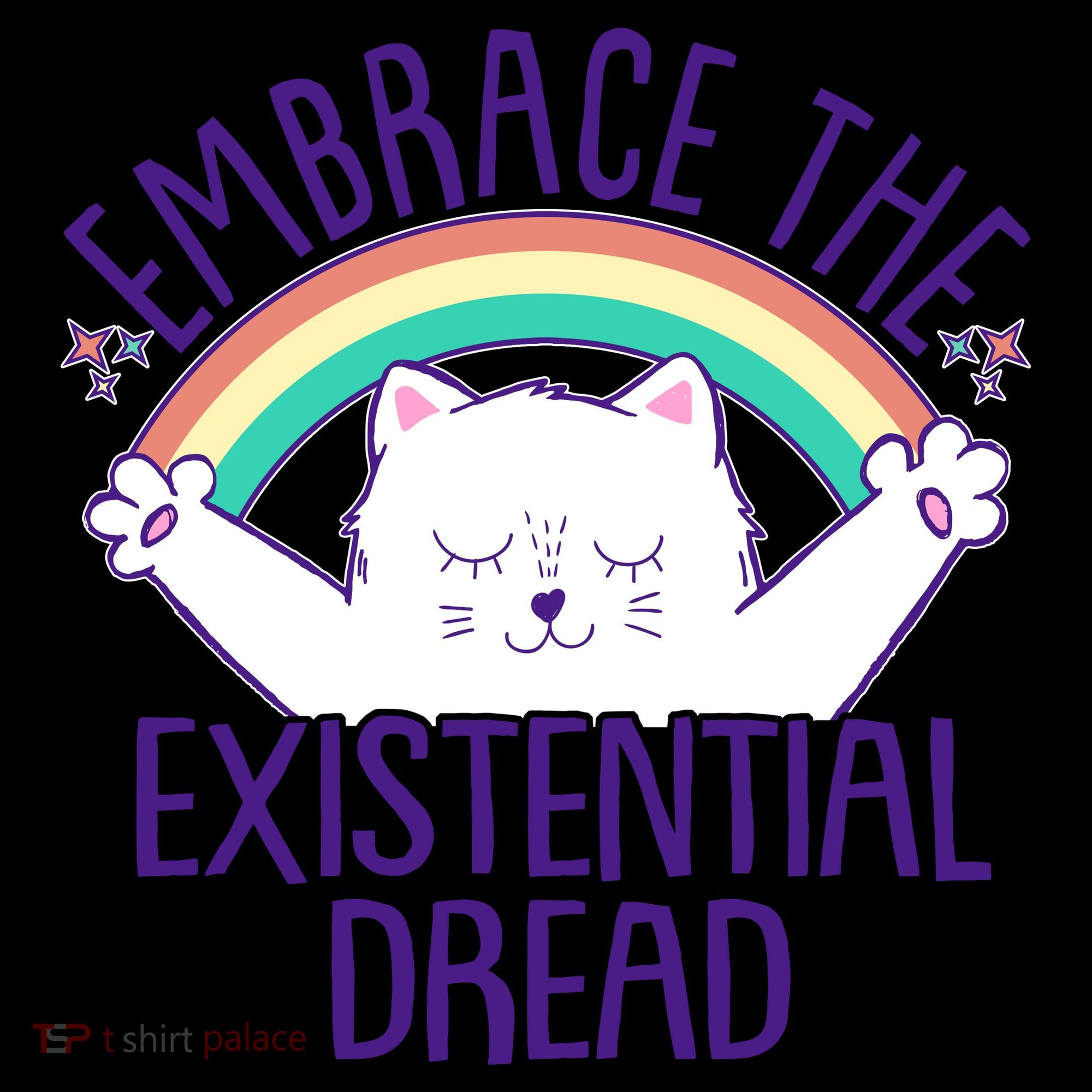 Funny Cat Embrace The Existential Dread Coffee Mug