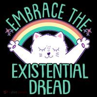Funny Cat Embrace The Existential Dread Women's Tank Top thumb 5