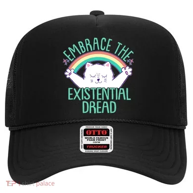Funny Cat Embrace The Existential Dread Hat