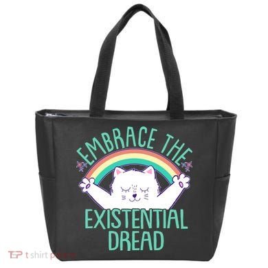 Funny Cat Embrace The Existential Dread Tote Bag