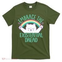 Funny Cat Embrace The Existential Dread T-Shirt thumb 0