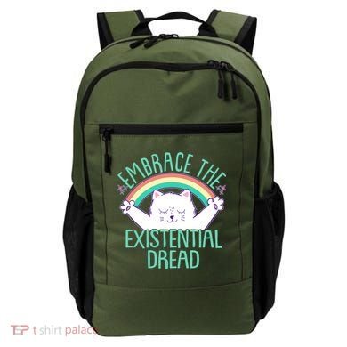Funny Cat Embrace The Existential Dread Backpack