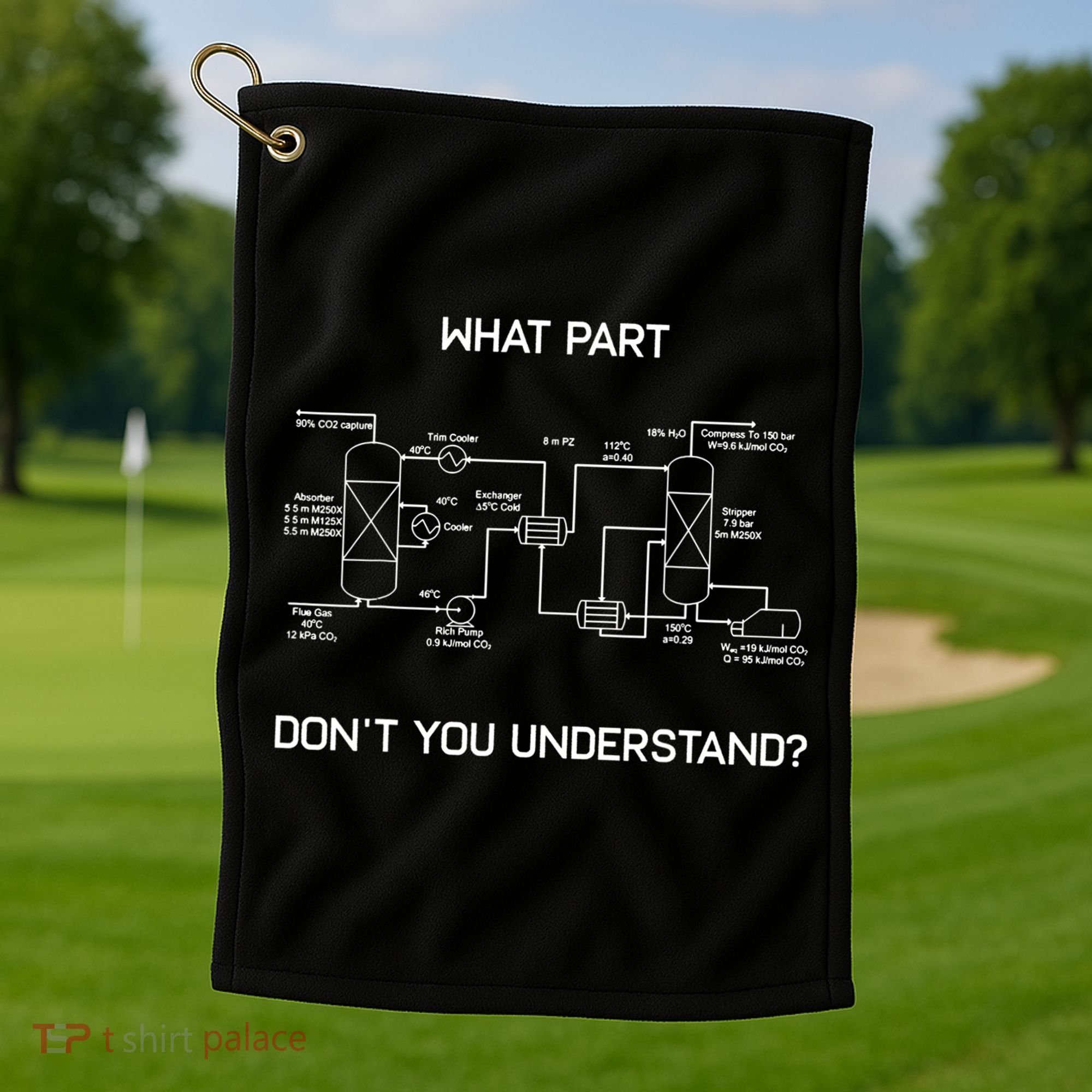 Funny Chemical Engineer Funny Gift Chemical Engineering Golf Towel