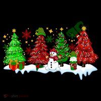 Funny Christmas Elf In Tree With Snowman Scene Coffee Mug thumb 5
