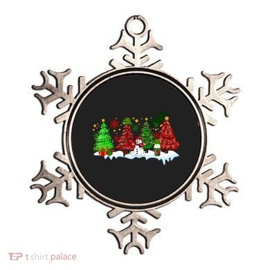 Funny Christmas Elf In Tree With Snowman Scene Ornament