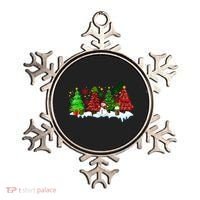 Funny Christmas Elf In Tree With Snowman Scene Ornament thumb 0
