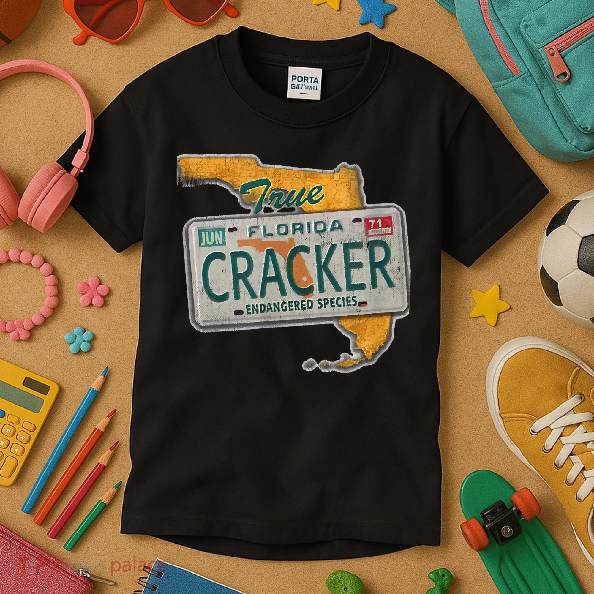 Florida Cracker Endangered Species Florida Native Kids T-Shirt