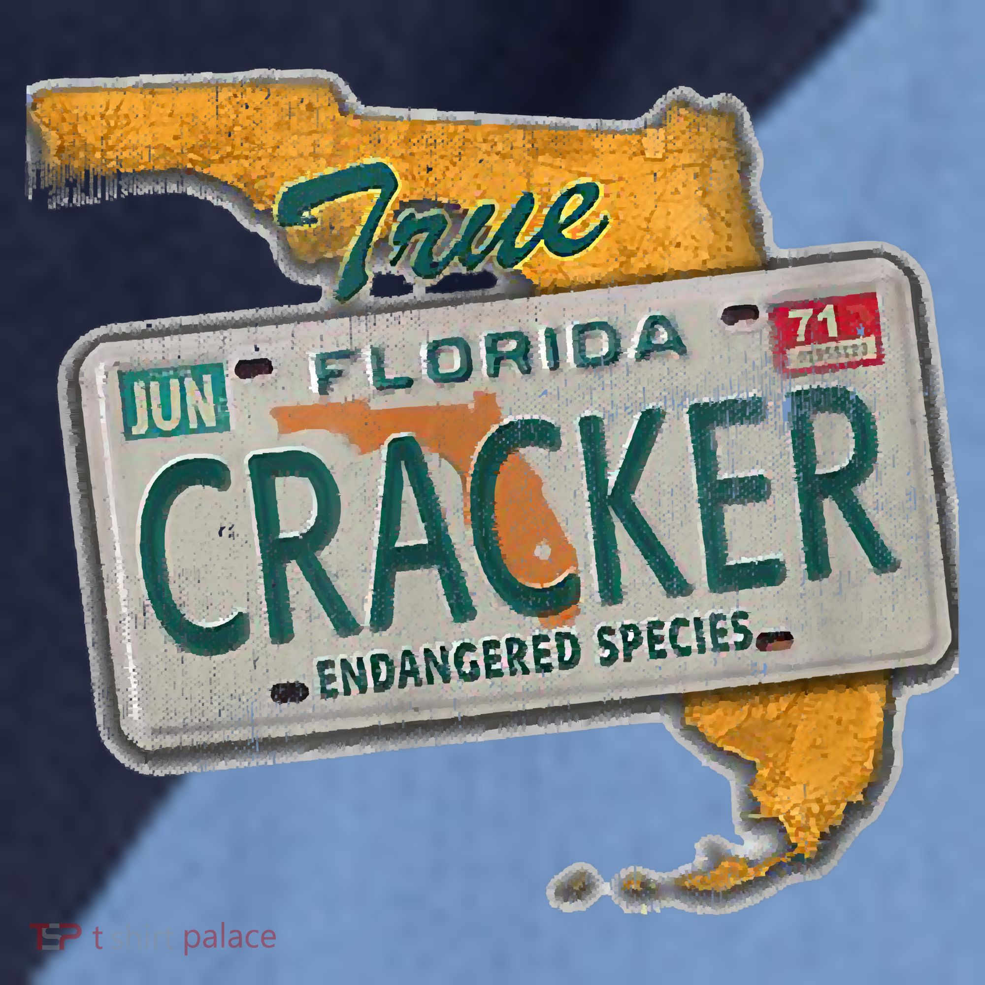 Florida Cracker Endangered Species Florida Native Raglan Baseball Sleeve Shirt