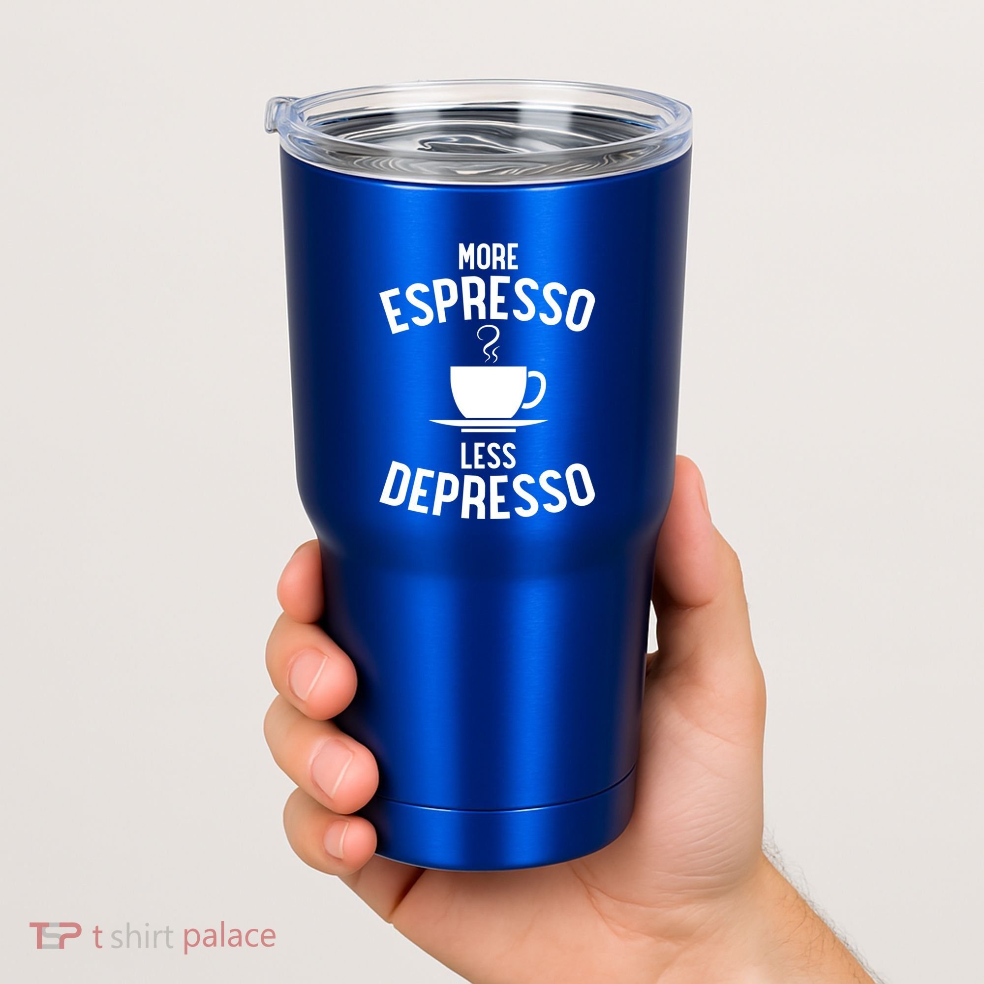 Funny Coffee Er Barista More Espresso Less Depresso Gift Tumbler