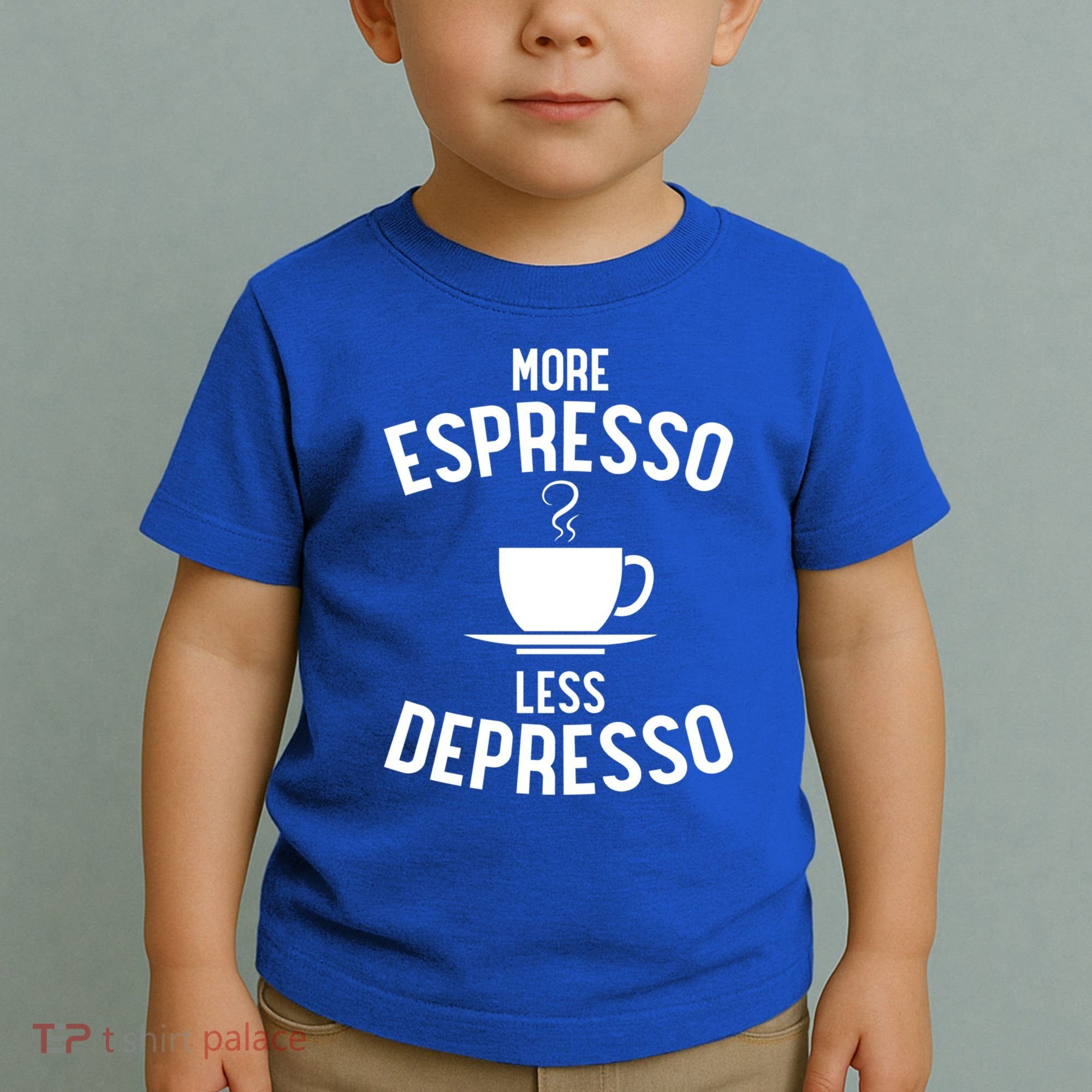 Funny Coffee Er Barista More Espresso Less Depresso Gift Toddler T-Shirt