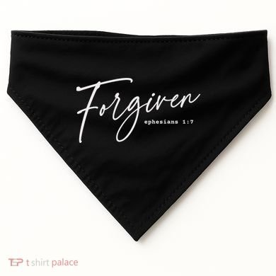 Forgiven Christian  Ephesians Scripture Based USA-Made Doggie Bandana