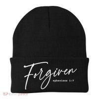 Forgiven Christian  Ephesians Scripture Based Beanie thumb 0