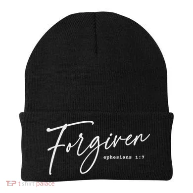 Forgiven Christian Ephesians Scripture Based Beanie