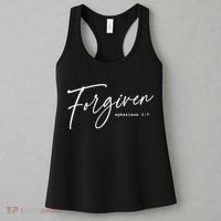 Forgiven Christian  Ephesians Scripture Based Women's Tank Top thumb 3