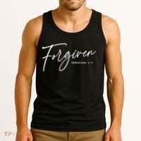 Forgiven Christian  Ephesians Scripture Based Tank Top thumb 3