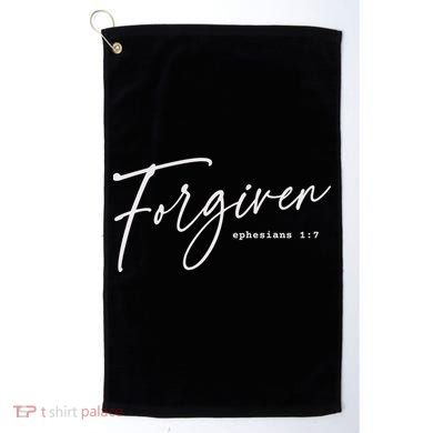 Forgiven Christian  Ephesians Scripture Based Golf Towel