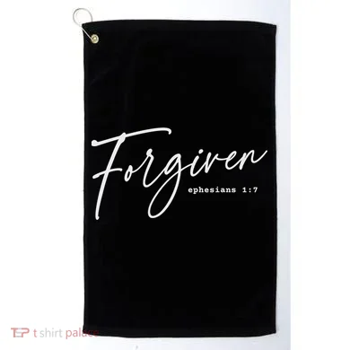 Forgiven Christian Ephesians Scripture Based Golf Towel
