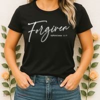 Forgiven Christian  Ephesians Scripture Based Women's T-Shirt thumb 2