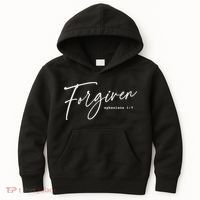 Forgiven Christian  Ephesians Scripture Based Kids Hoodie thumb 0