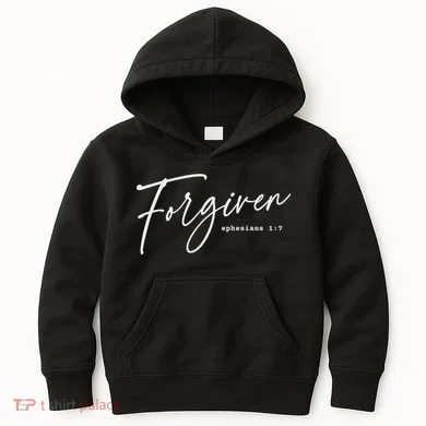 Forgiven Christian Ephesians Scripture Based Kids Hoodie