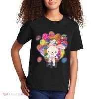 Funny Cute Easter Bunny On Bike Delivering Easter Eggs Kids T-Shirt thumb 2