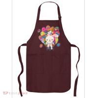 Funny Cute Easter Bunny On Bike Delivering Easter Eggs Apron thumb 0