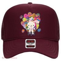 Funny Cute Easter Bunny On Bike Delivering Easter Eggs Hat thumb 0