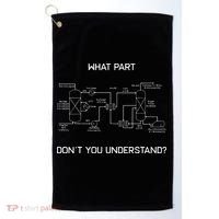 Funny Chemical Engineer Chemical Engineering Golf Towel thumb 0