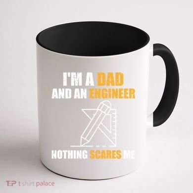Funny Civil Engineering Fathers Day Dad Mechanical Engineer Gift Coffee Mug back