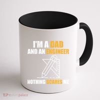 Funny Civil Engineering Fathers Day Dad Mechanical Engineer Gift Coffee Mug thumb 1