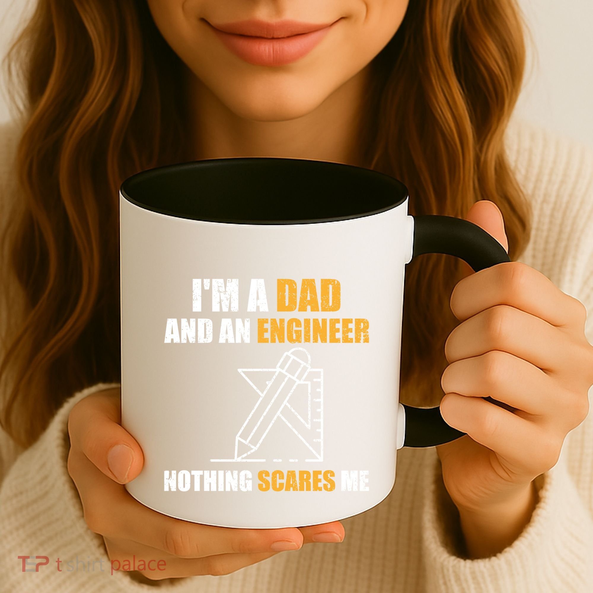 Funny Civil Engineering Fathers Day Dad Mechanical Engineer Gift Coffee Mug