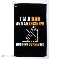Funny Civil Engineering Fathers Day Dad Mechanical Engineer Gift Golf Towel thumb 0