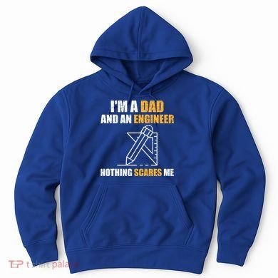 Funny Civil Engineering Fathers Day Dad Mechanical Engineer Gift Hoodie