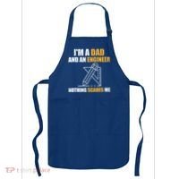 Funny Civil Engineering Fathers Day Dad Mechanical Engineer Gift Apron thumb 0