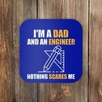 Funny Civil Engineering Fathers Day Dad Mechanical Engineer Gift Coaster thumb 0