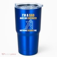 Funny Civil Engineering Fathers Day Dad Mechanical Engineer Gift Tumbler thumb 0