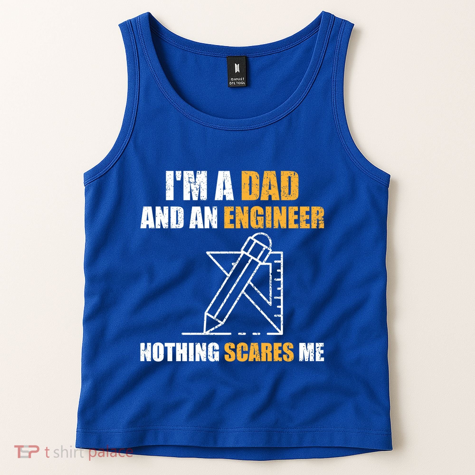 Funny Civil Engineering Fathers Day Dad Mechanical Engineer Gift Tank Top